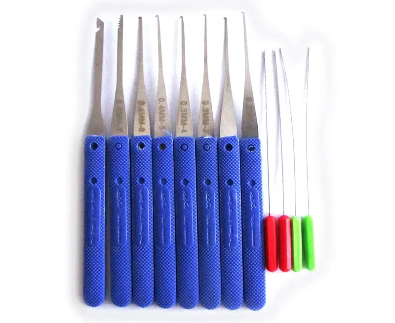 Kicklo 12 Pcs Broken Key Extractor Set with stainless steel tools in carrying case