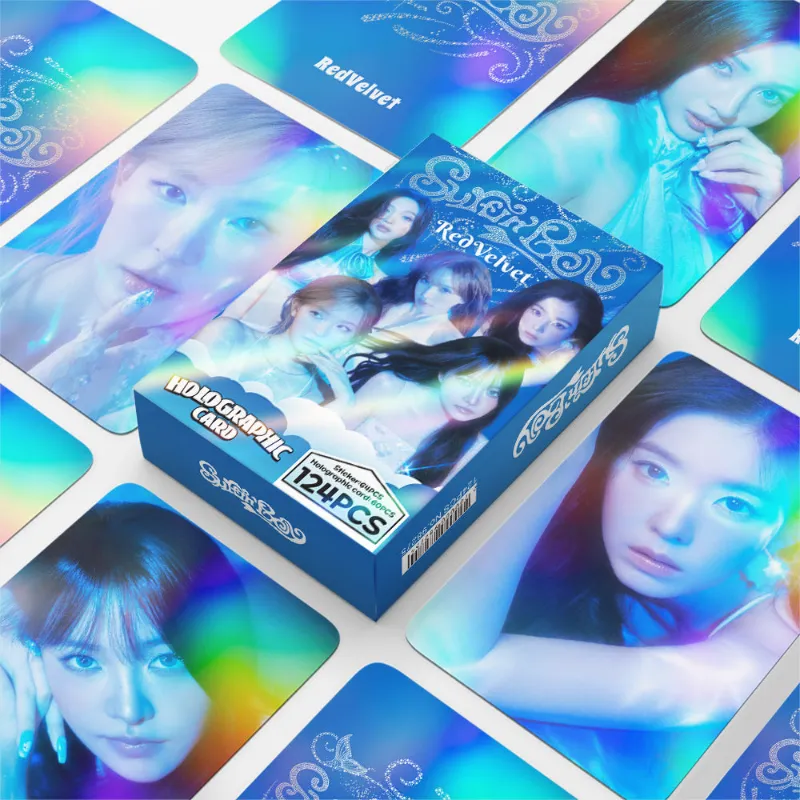 TTAesthetic 124PCS RV Velvet Summer Flash Photocard Sticker velvet finish sticker set