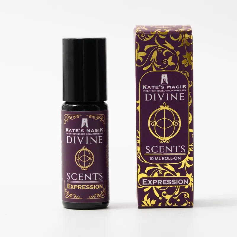Kates Magik Expression Divine Scent Natural Perfume roll-on bottle