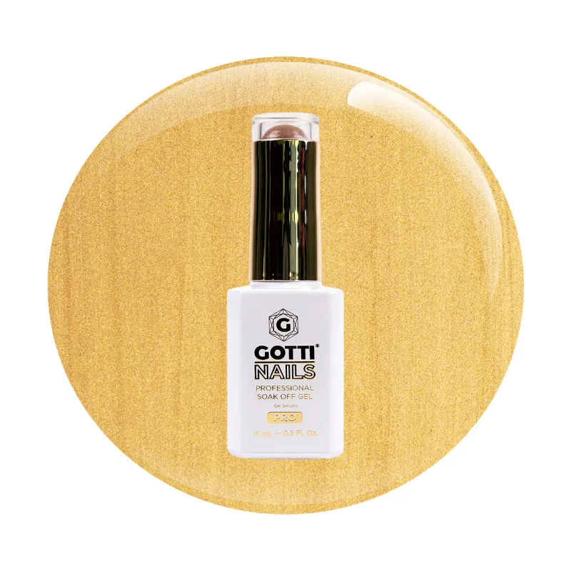 Gotti Nails #06G Gel Color Aye You Crazy pearlized gold gel polish bottle