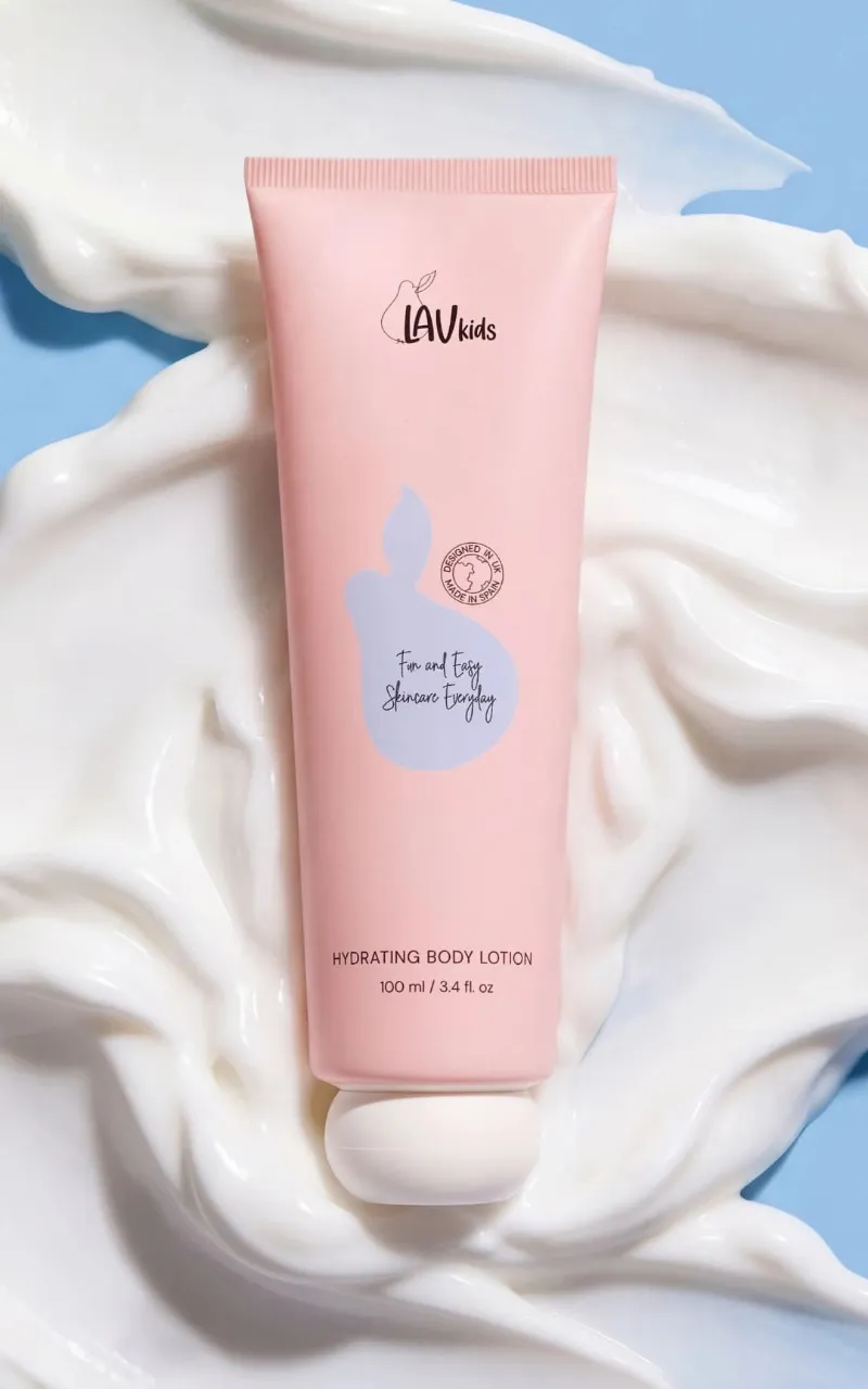Lav Kids Delicate Body Lotion bottle for kids' sensitive skin