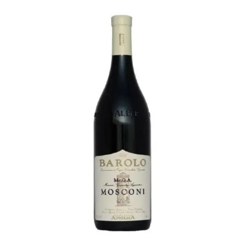 Mr.D Wine 2010 Famiglia Anselma Mosconi Barolo red wine bottle