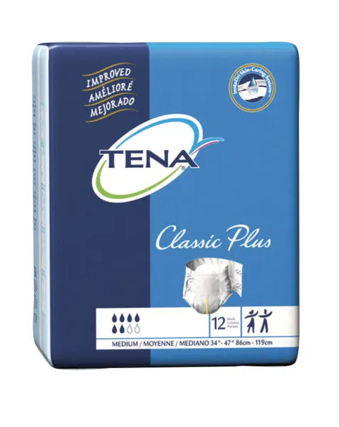 ActivKare TENA Classic Plus Briefs unisex incontinence brief with adjustable tabs