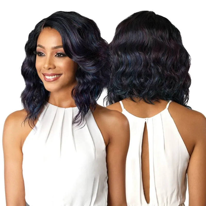 Hairsofly Shop Bobbi Boss Swiss Lace Synthetic Lace Front Wig MLF181 Denna in olberry tone