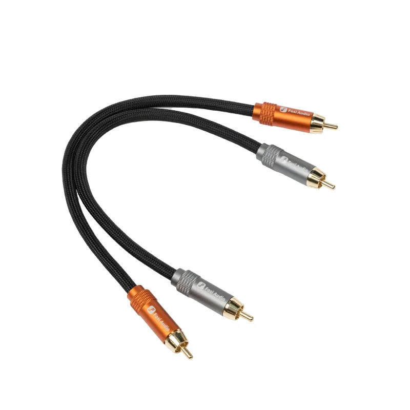 Fosi Audio RCA Cables for Home Audio Systems with gold-plated connectors and shielding
