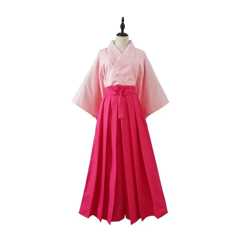 Foxtume Classic Pink Hakama Set in soft pink hue