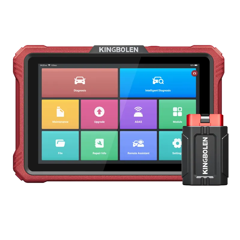 Kingbolen K10 PRO 10-inch topology scan tool showing bidirectional control interface