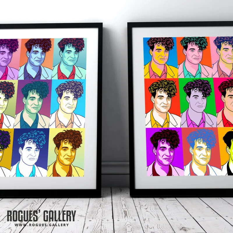 Rogues Gallery 80s Retro Project Neil Arthur of Blancmange pop art print in bright colours