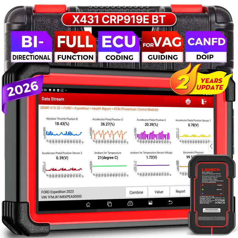 Kingbolen LAUNCH X431 CRP919E BT OBD2 diagnostic scanner with Bluetooth connectivity