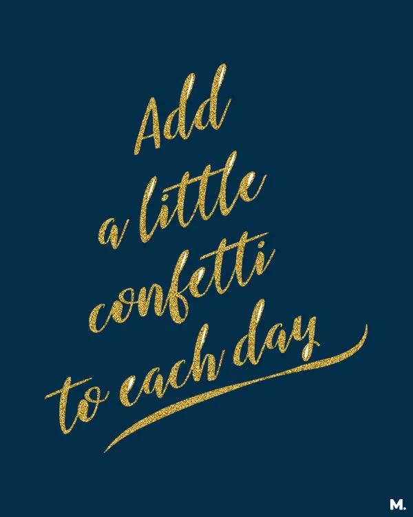 Muselot Add a little confetti printed t shirt with celebration design