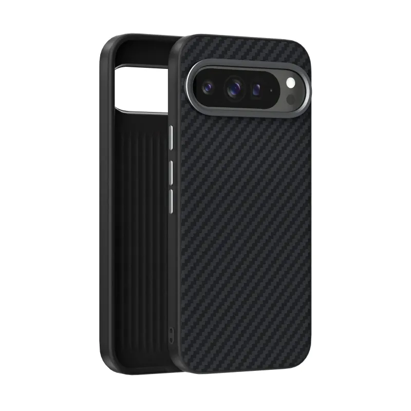 The Pixel Case Carbon Fiber Texture Case For Pixel Series with raised bezels and textured finish