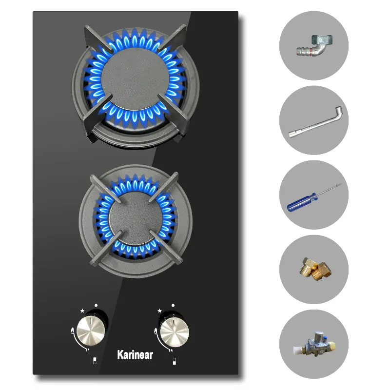 Karinear Natural Gas Conversion Kit nozzles and hardware components on white background
