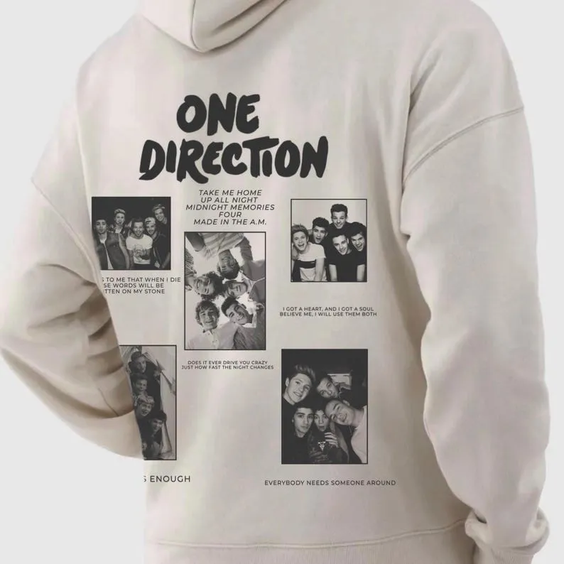 TTAesthetic 1D Memory Graphic Print Hoodie showing graphic print design on front