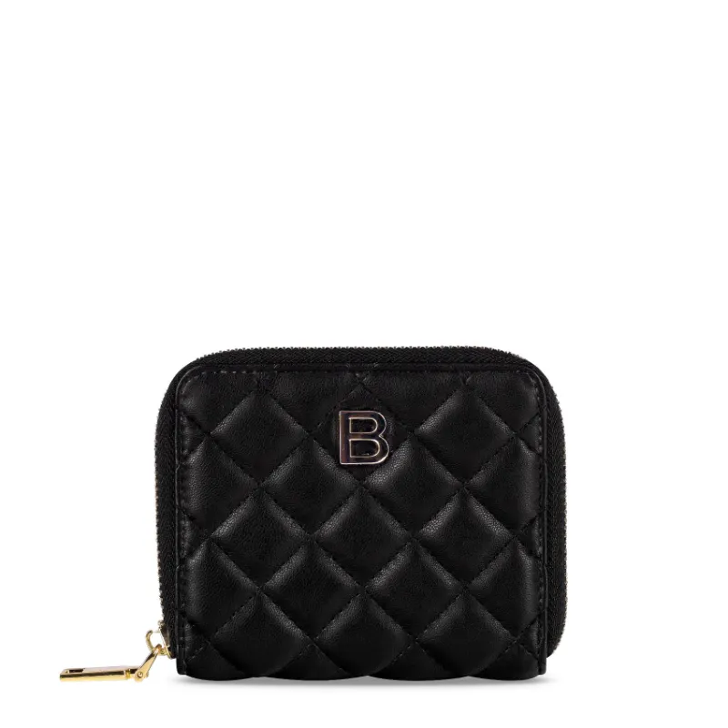 Bond & Mason The Elisabeth Wallet in black with compact card and cash storage