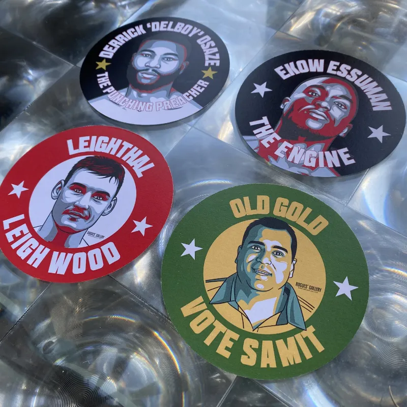Rogues Gallery Anything but Football #GetBehindTheLads Beer Mats