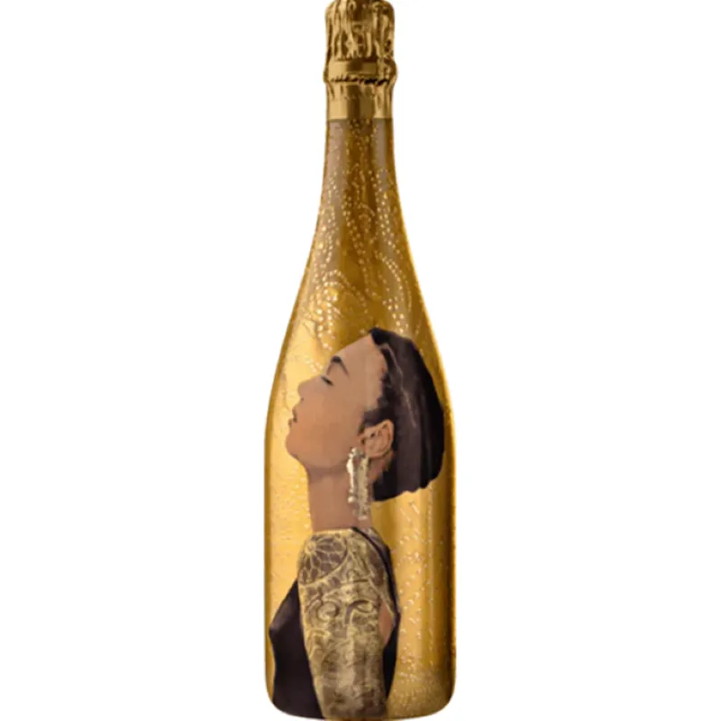 Mr.D Wine 2009 VIK La Piu Belle Millesime Extra Brut Champagne in gold bottle