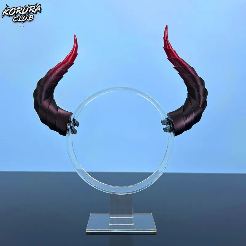 Koruraclub Cosplay devil horns for Halloween decoration props with gradient colors
