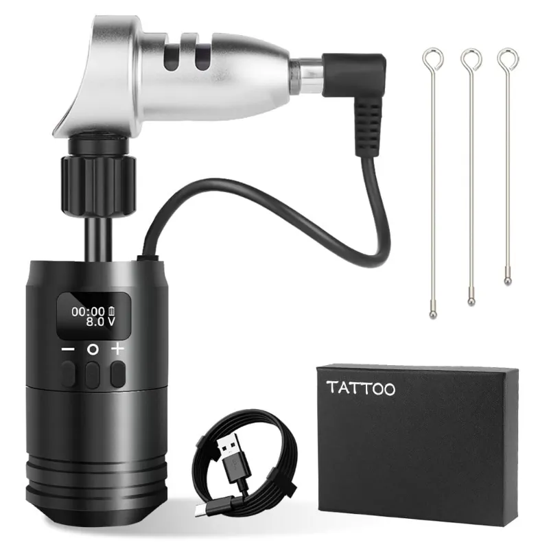 Ambition Tattoo C1 Wireless Tattoo Battery, aluminum battery grip with RCA connection