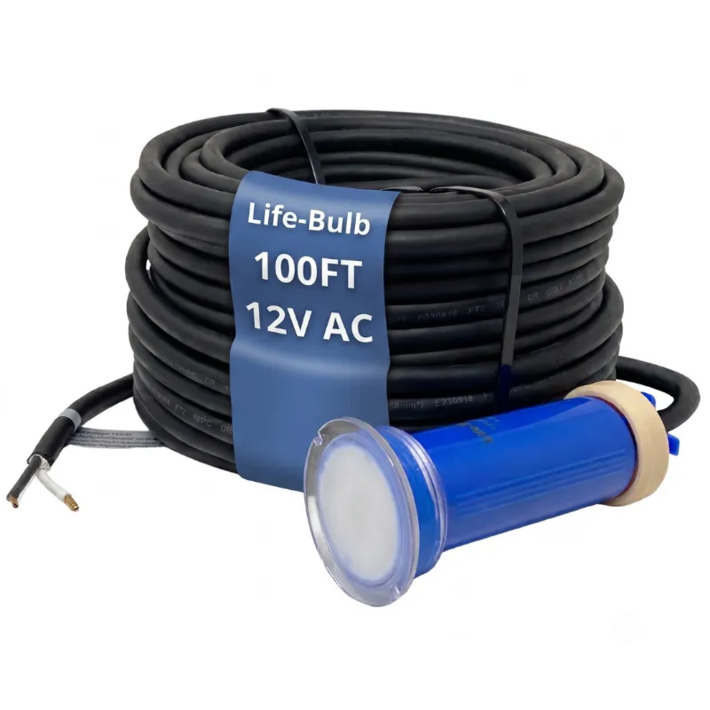 No More Green Technologies Life-Bulb 1.5 inch Nicheless Color LED Inground Pool Light with 100ft cord