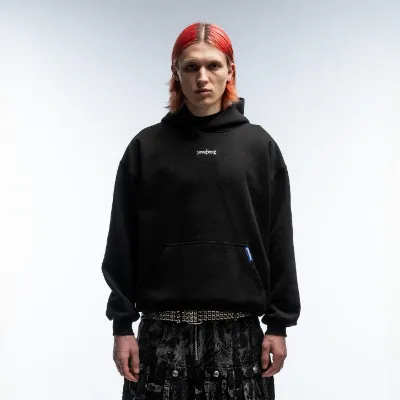 ARNTREAL Core Hoodie in black cotton with embroidered logo