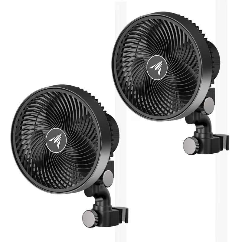 Mass Hydroponics AC Infinity Cloudray S6 2-pack 6-inch clip fans with oscillation