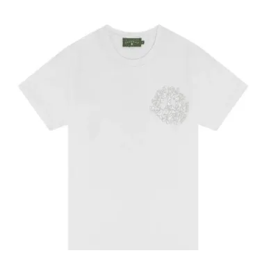 AfewVibe Denim Tears University Tee White, white tee with puff print graphic