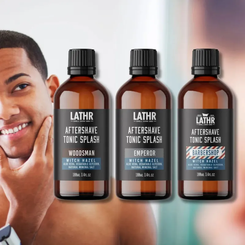 LATHR Aftershave Tonic Splash with witch hazel for post-shave soothing
