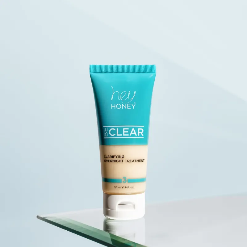 Hey Honey BE CLEAR Clarifying Overnight Treatment jar
