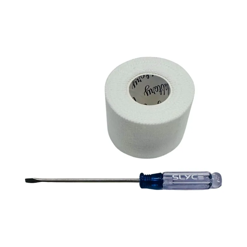 SLYCE Sport SpeedCap Installation Kit with screwdriver and athletic tape for paddle modification