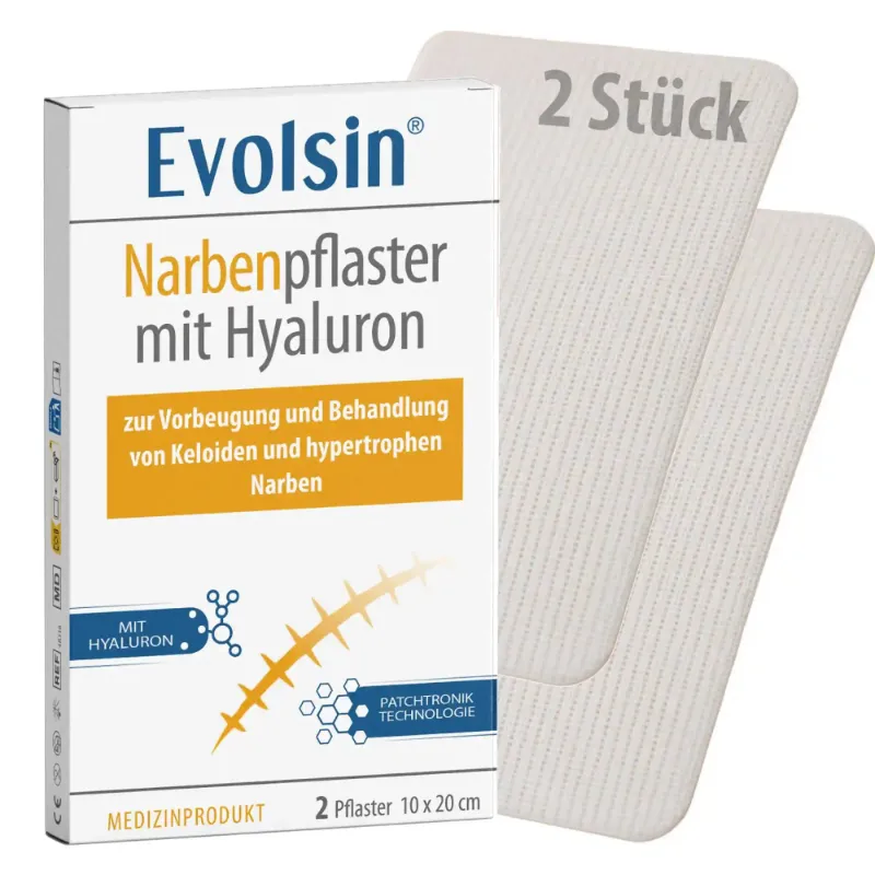 Evolsin Medical Narbenpflaster mit Hyaluron scar patch with hyaluronic acid