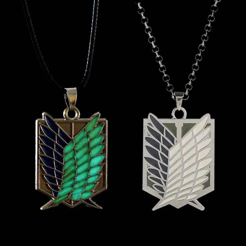 Animeancy AOT Luminous Necklace glowing pendant on chain