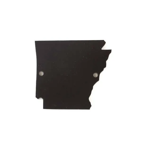 Cherry Tree Beads black acrylic Arkansas state link connector