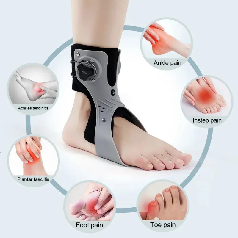 Kicklo Adjustable Orthosis Ankle Correct Brace with mesh material and adjustment buckle