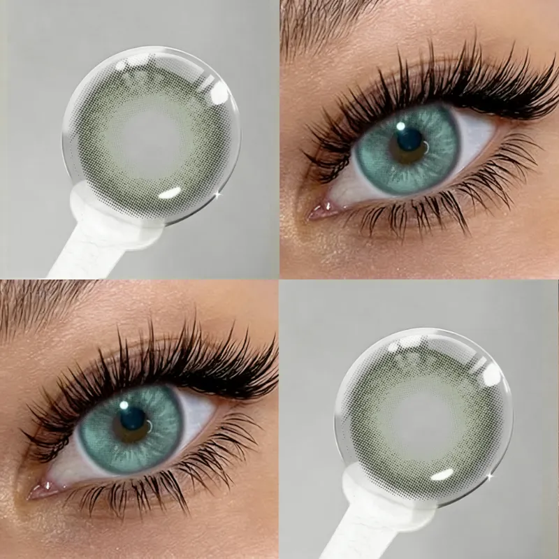 EYESFAV Evelynn Green | 6 Months colored contact lenses showing a vivid emerald gradient
