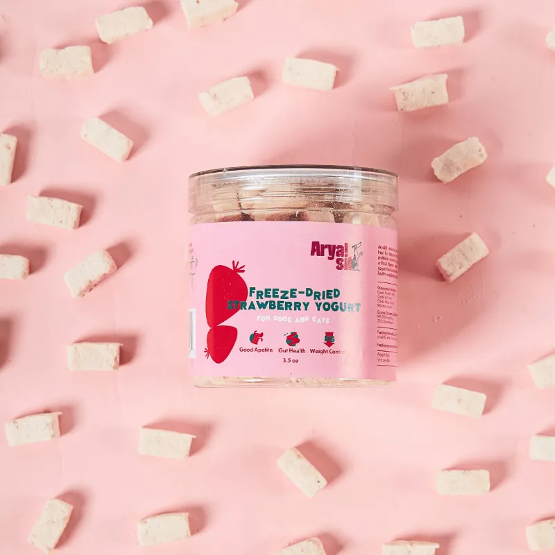 Found My Animal AryaSit! Freeze-Dried Strawberry Yogurt probiotic treat for dogs and cats