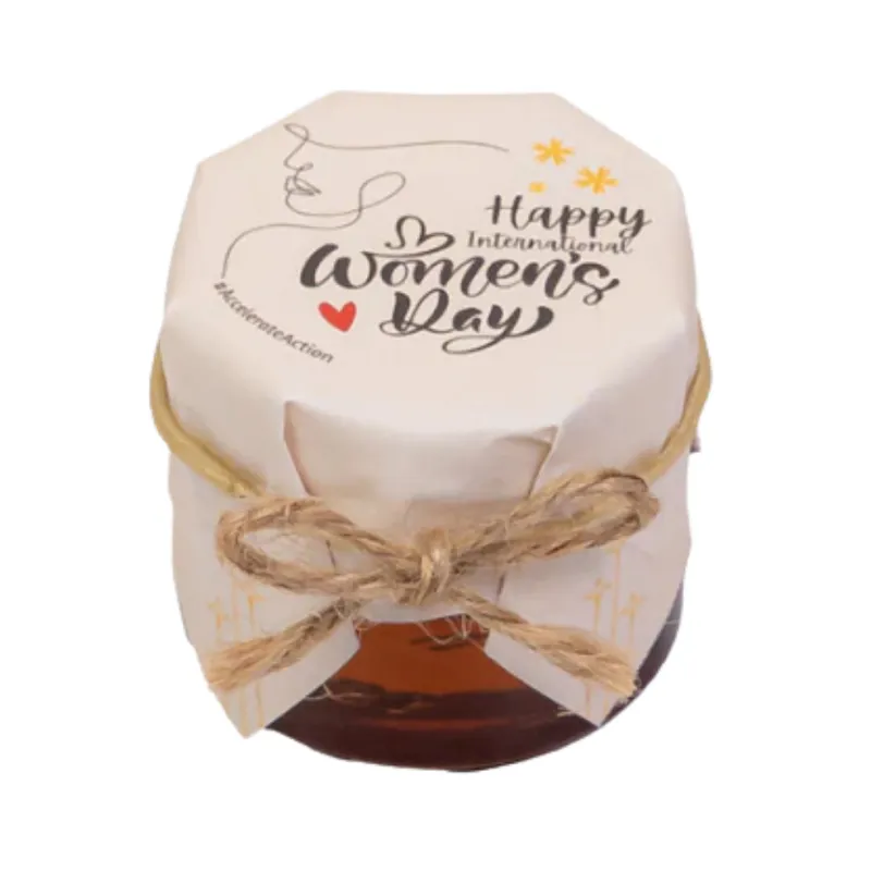 HoneySpree Empowered Together mini honey jar for International Women's Day