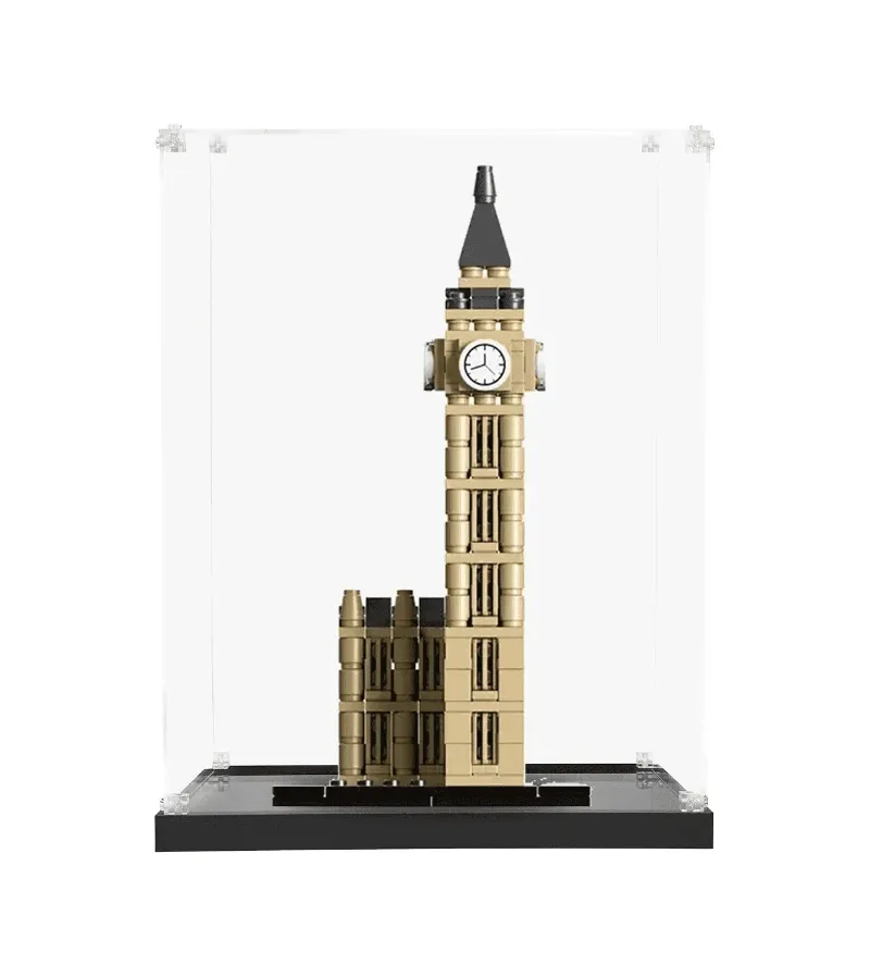 ICUANUTY Display case for LEGO Architecture Big Ben 21013 landmark