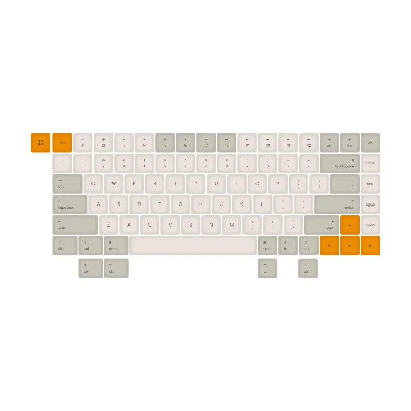 ATK Gaming Gear Exclusive Retro Low DSA PBT Keycap Set in retro colorway for Yogo 75