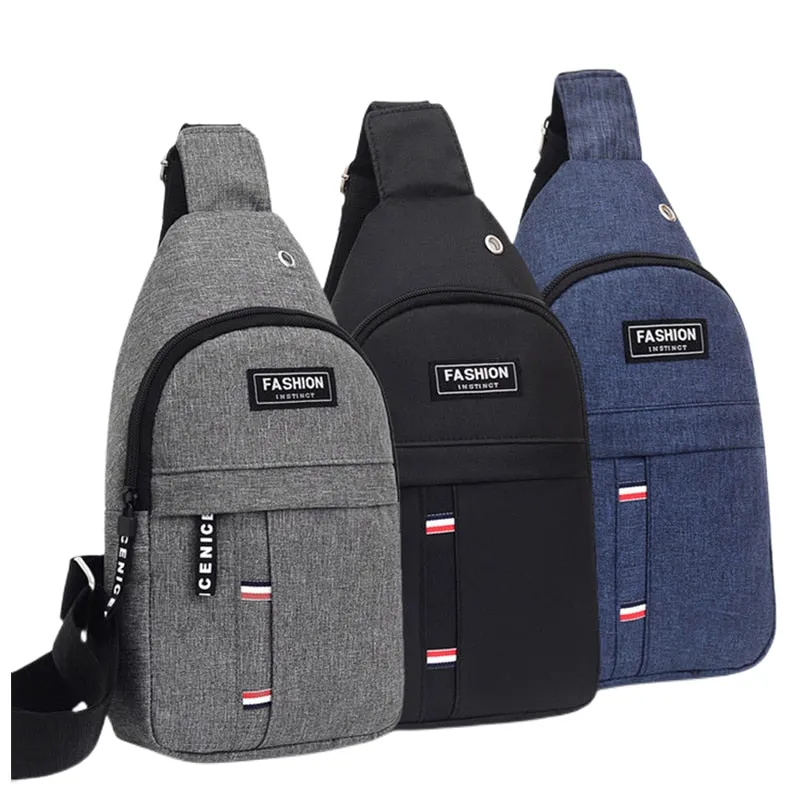 PUPU Sports Men's Crossbody Sling Bag Lightweight Chest Pack in compact design with adjustable strap