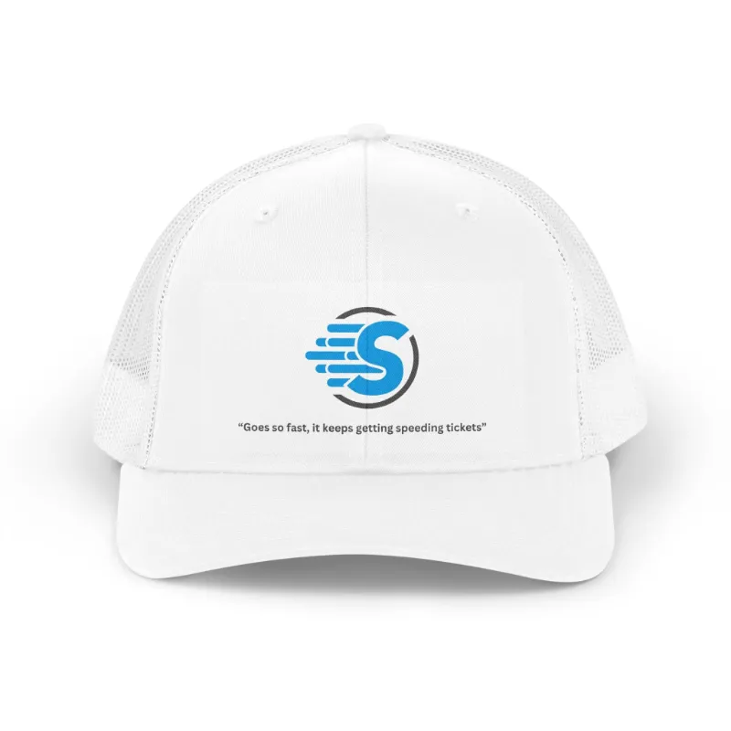 SwiftNetllc Retro Trucker Hat with foam front panel and breathable mesh back