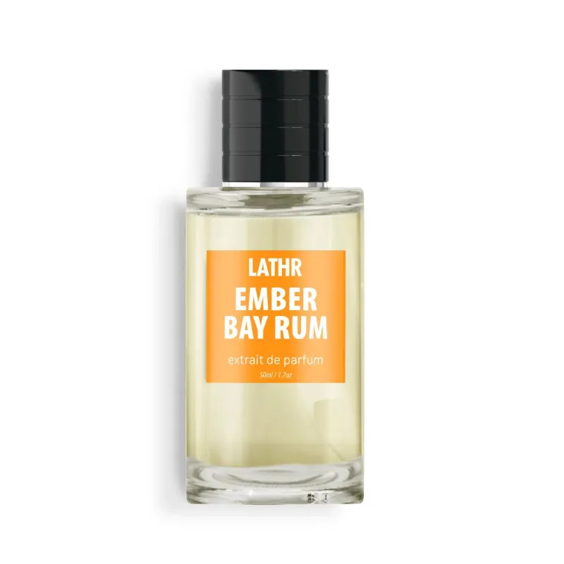 LATHR Ember Bay Rum Cologne bottle with warm spicy bay rum fragrance