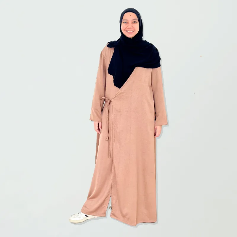 ZAAHARA Gaya Outerwear Muslimah Ironless Labuh in black