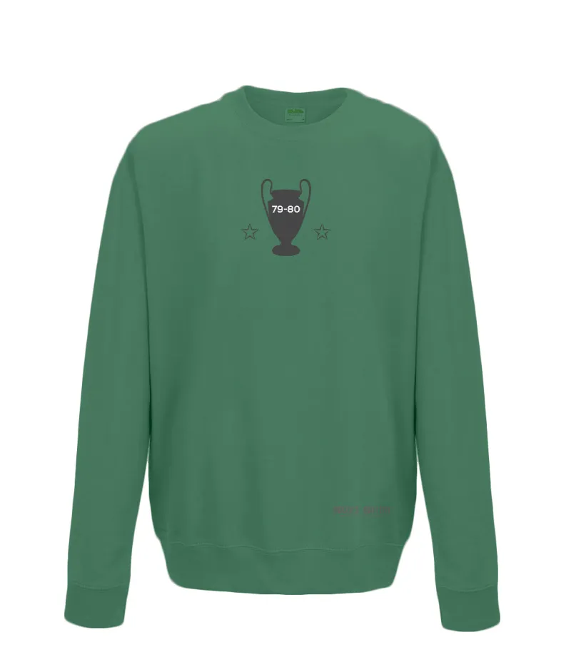 Rogues Gallery Another version of the Famous Green Sweater – green sweatshirt with Brian Clough tribute design