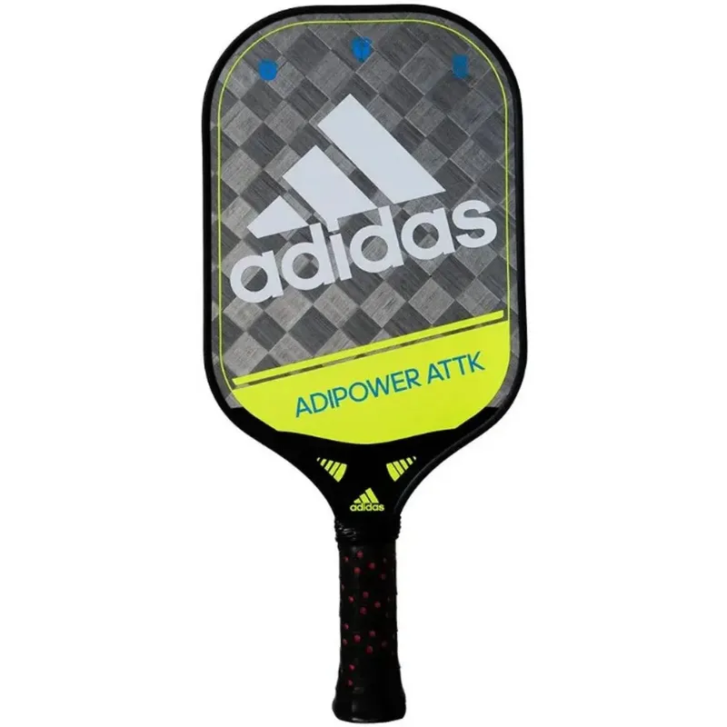 Do It Tennis Adidas Adipower ATTK Pickleball Paddle Lime showing the paddle face