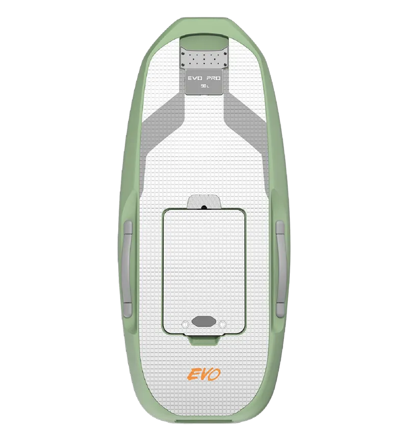 Waydoo EVO Lite Board 90L in Luminant Mint, lightweight EPP hydrofoil board for agile riding