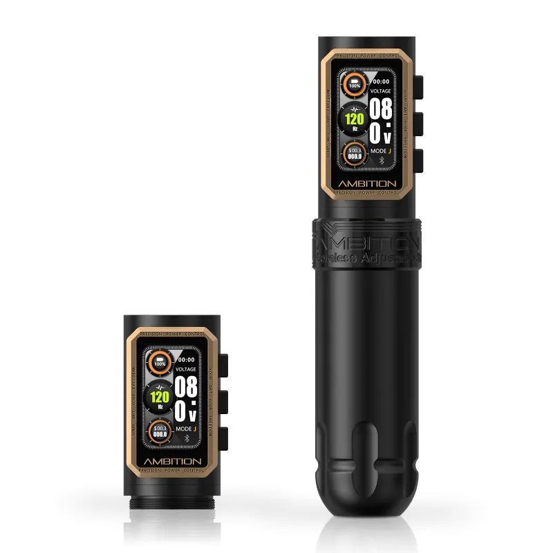 Ambition Tattoo Epoch Wireless Tattoo Pen Machine with adjustable stroke control system