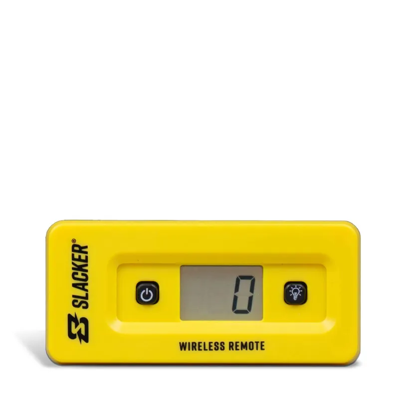 Slacker wireless remote display with hook and loop strap