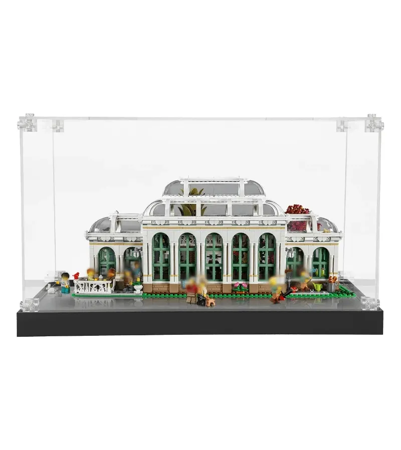 ICUANUTY Display Case for LEGO ideas The Botanical Garden 21353, clear acrylic with black base
