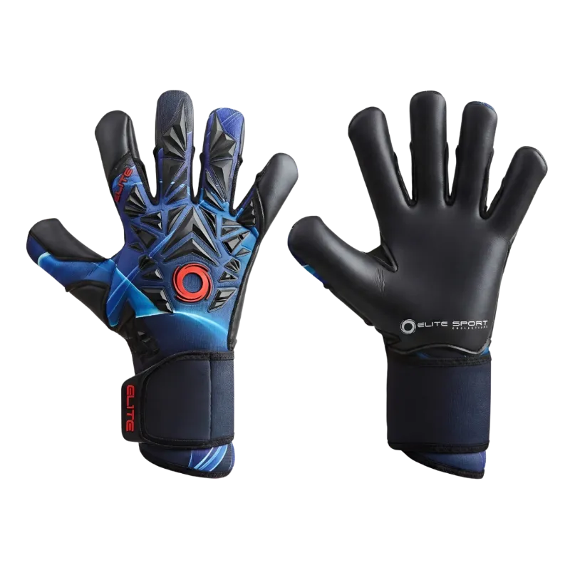 EliteSportUSA Quantum 2026 - 2027 Goalkeeper Gloves with embossed neoprene backhand and pull tab