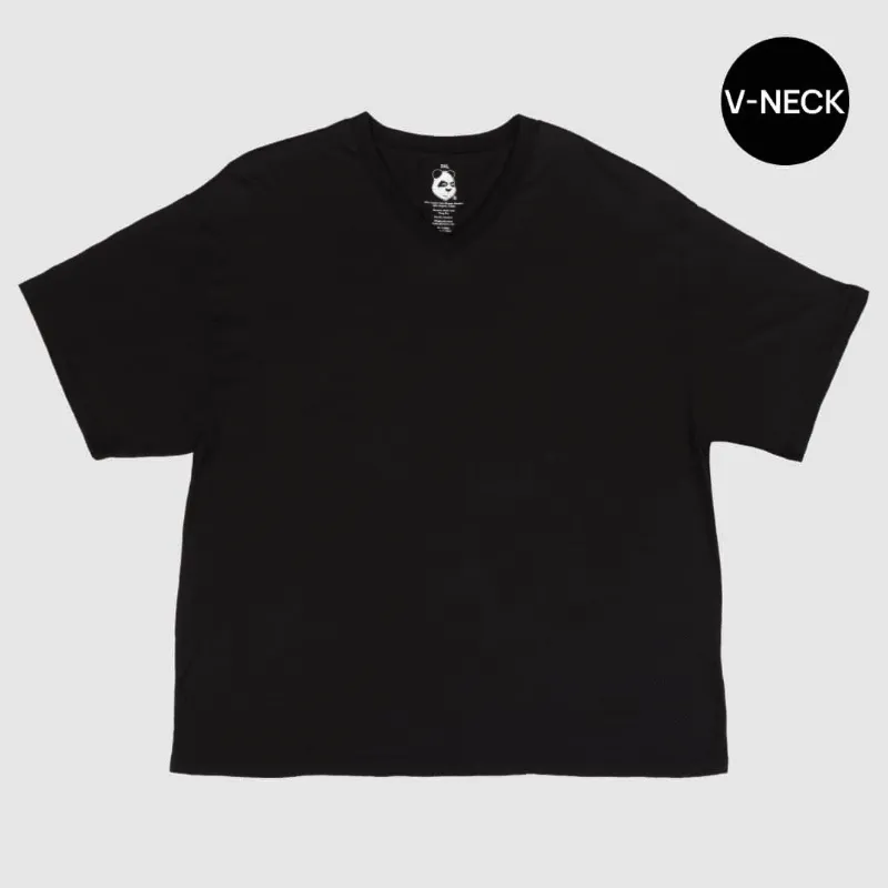 Big Boy Bamboo Big Men's V-Neck Bamboo Viscose T-Shirts in oversized relaxed fit